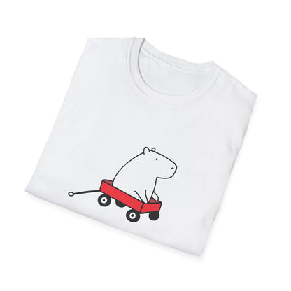 Funny Minimalist Tee - Here Against My Will Capybara Shirt