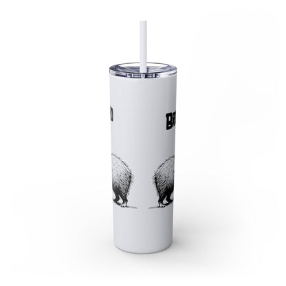 Bro Bro, Best of Friends – Capybara Coffee Skinny Tumbler