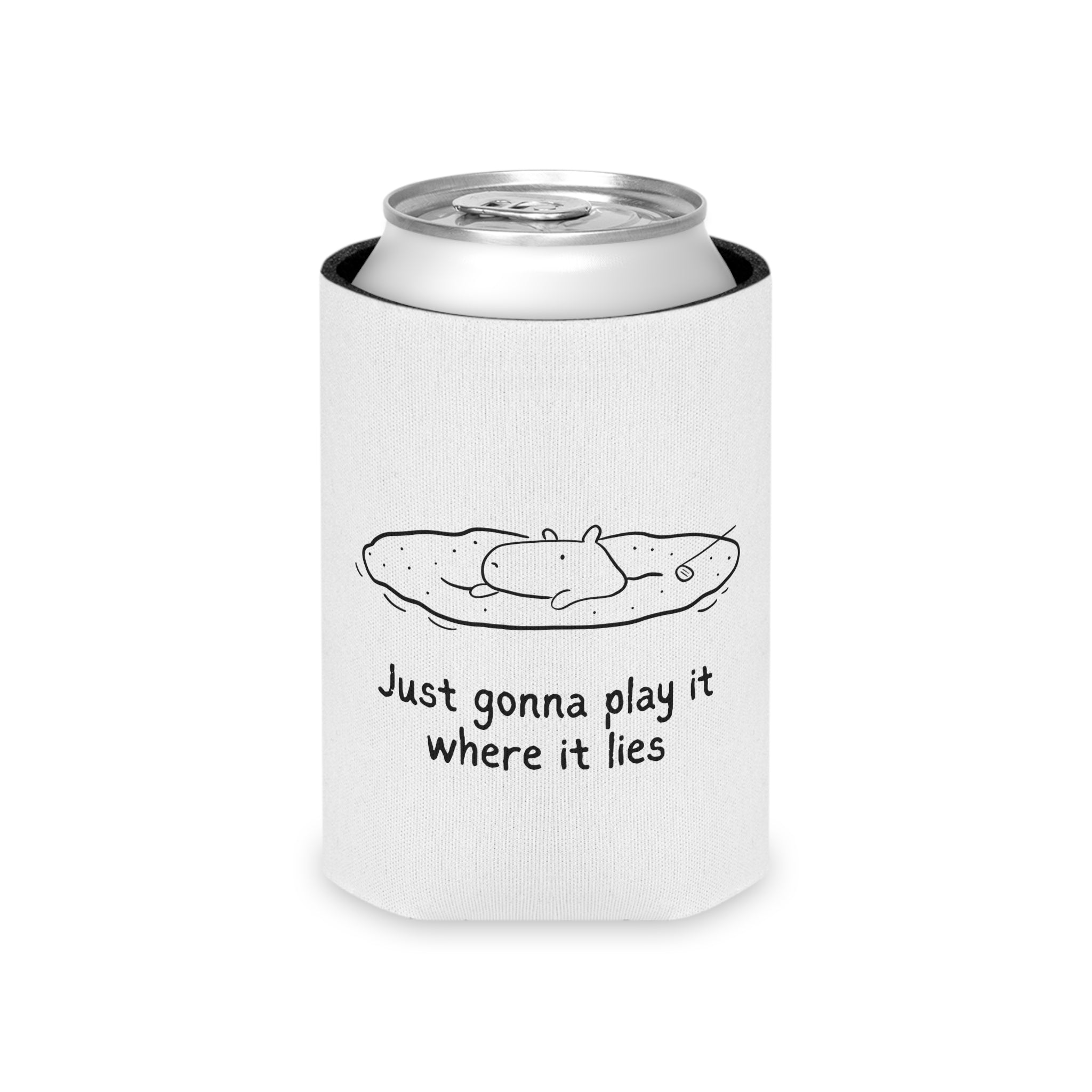 Funny Golf Koozie – “Just Gonna Play It Where It Lies” Capybara Koozie