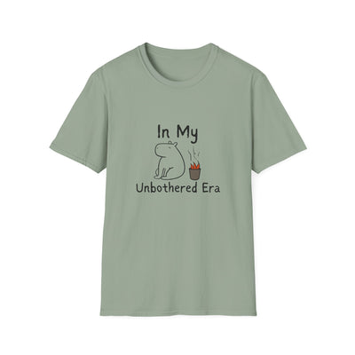 "In my Unbothered Era" Capybara Calm Chaos Softstyle Adult Tee
