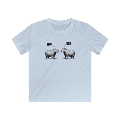 Capybara Kids Tee, Bro Bro, CapyBros Unisex Youth Tee