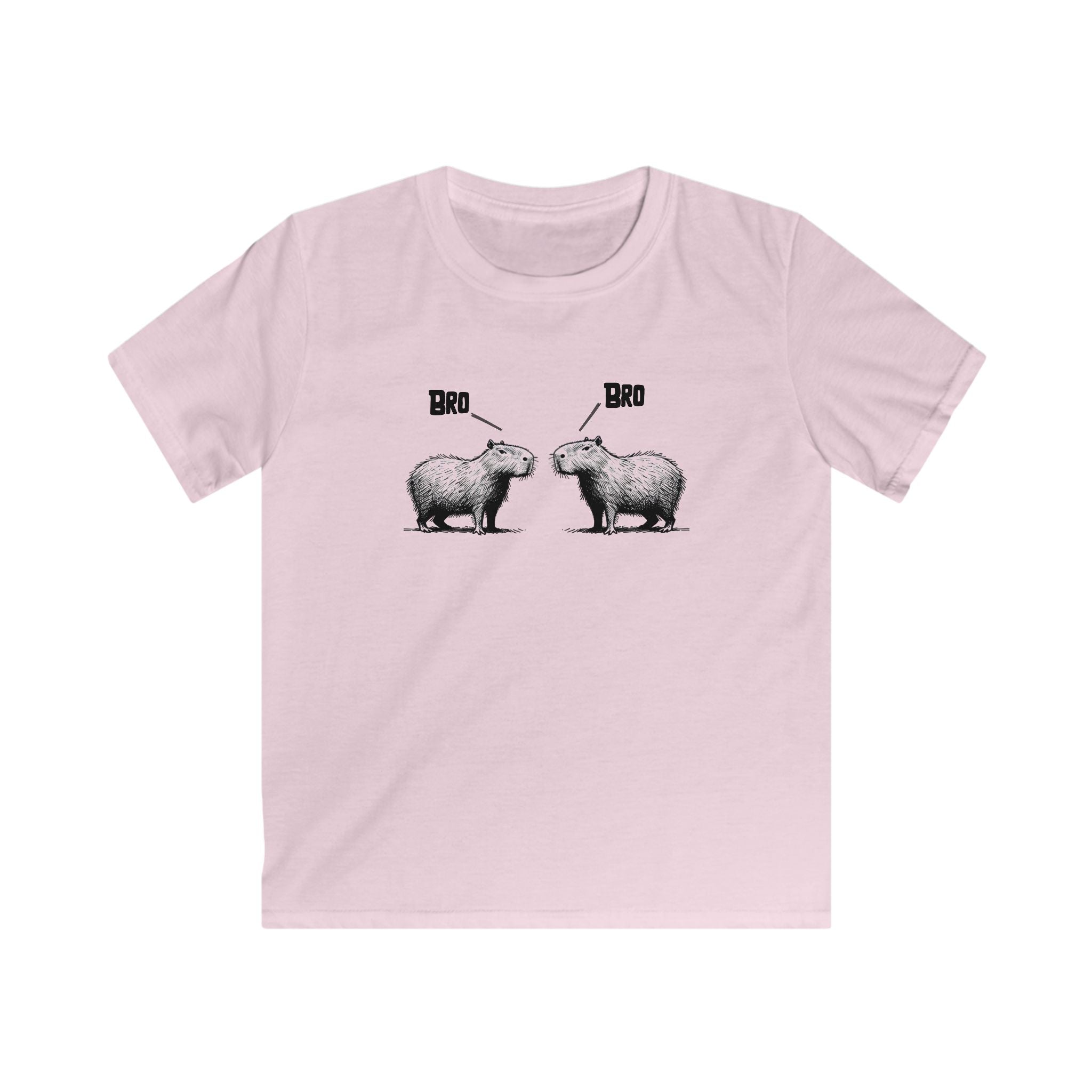 Capybara Kids Tee, Bro Bro, CapyBros Unisex Youth Tee