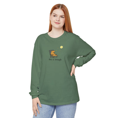 This is Enough Moonlight Capybara Long Sleeve Tee