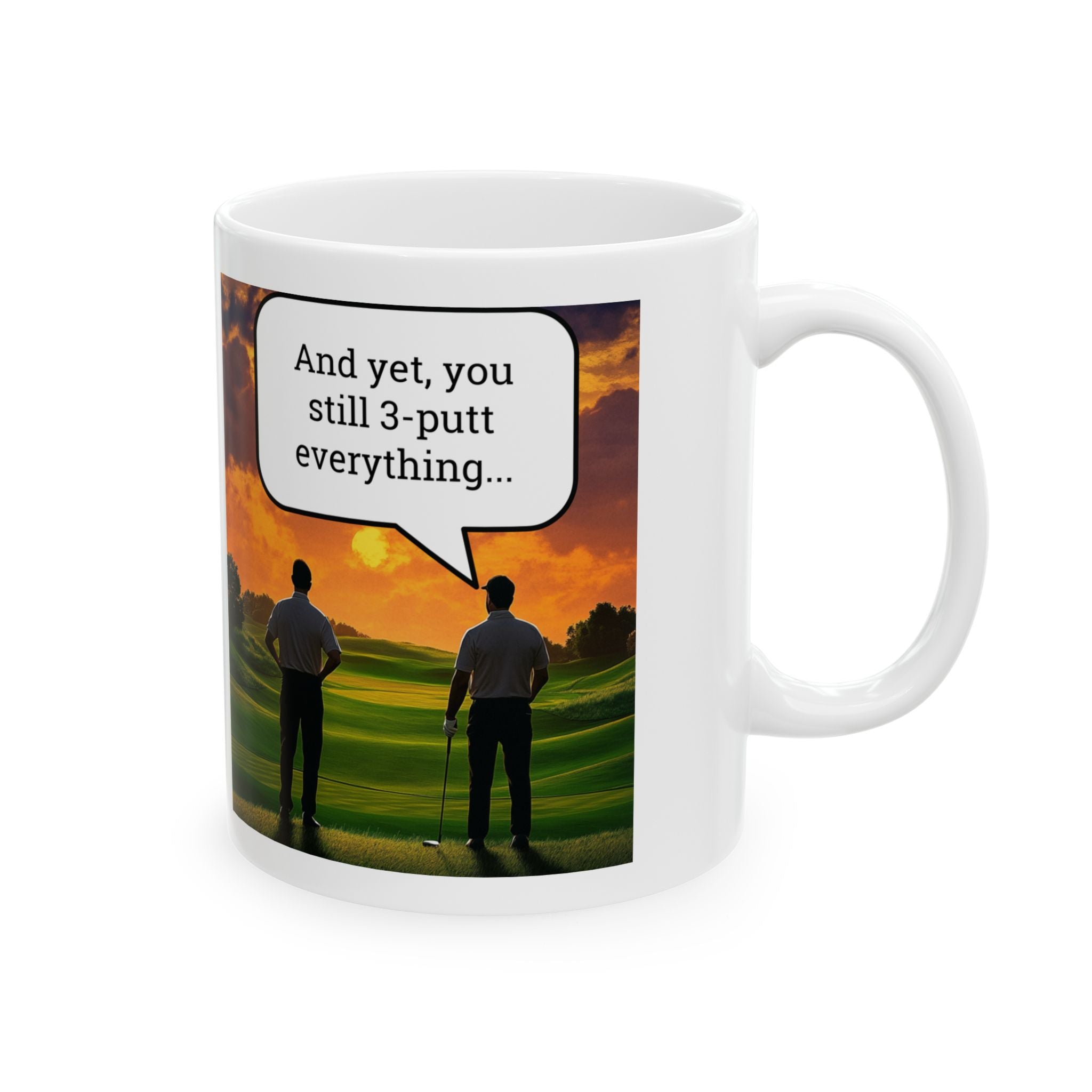 Funny Golf Dad Mug - Thanks for Teaching Me Everything You Know