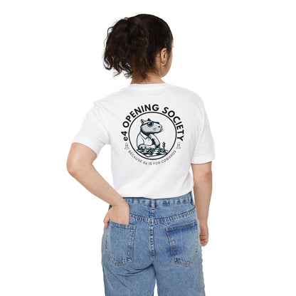 E4 Opening Society Chess Shirt – Funny Capybara Club Tee – Strategic Gift for Players, Dads & Tournaments