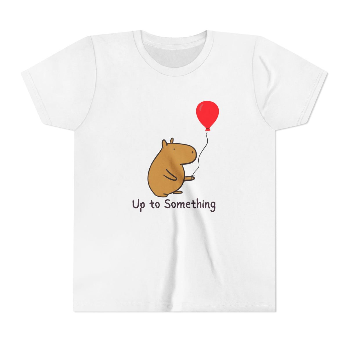 “Up to Something” Capybara Balloon Shirt