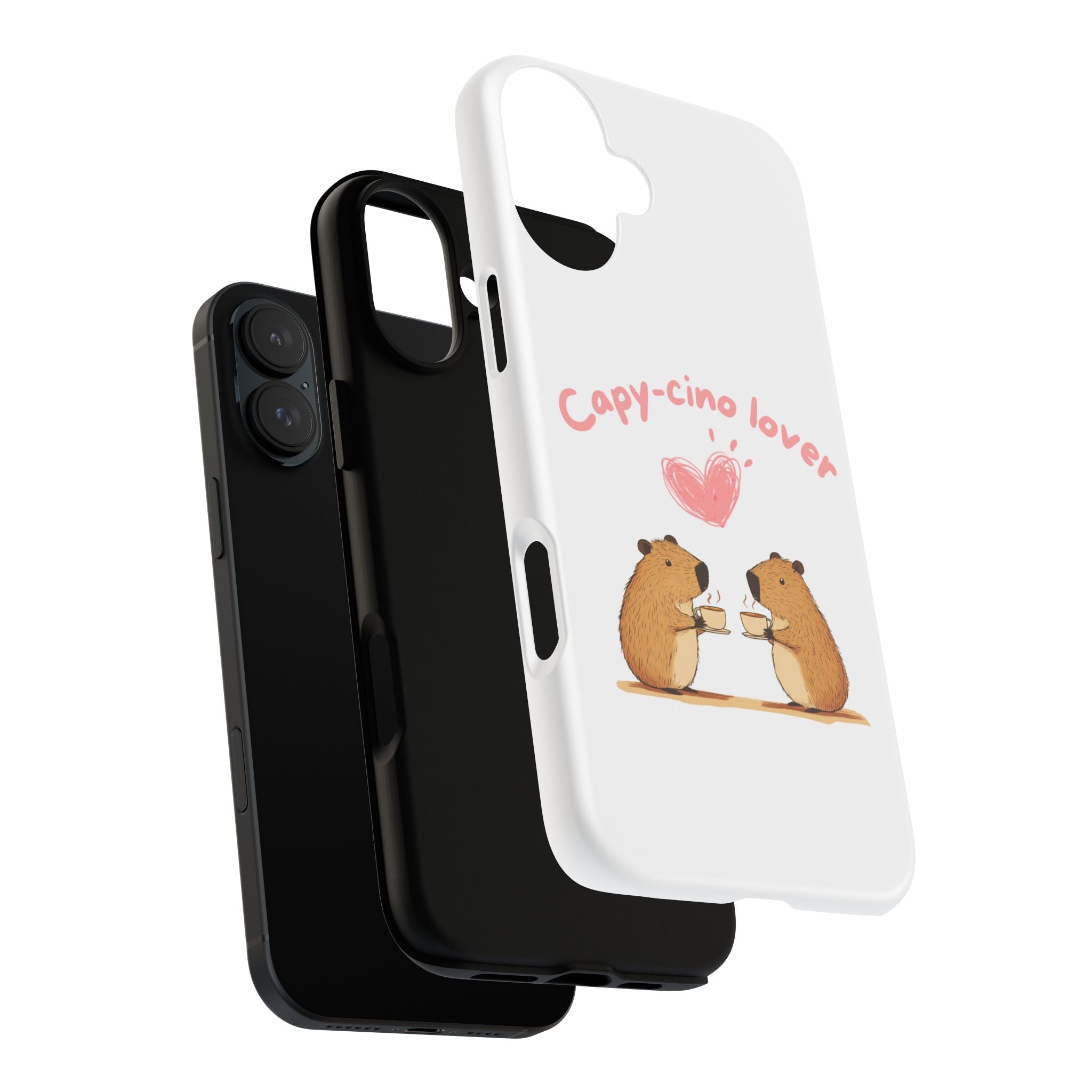 Cute Capybara Phone Case  (Capy-cino Lover Series)