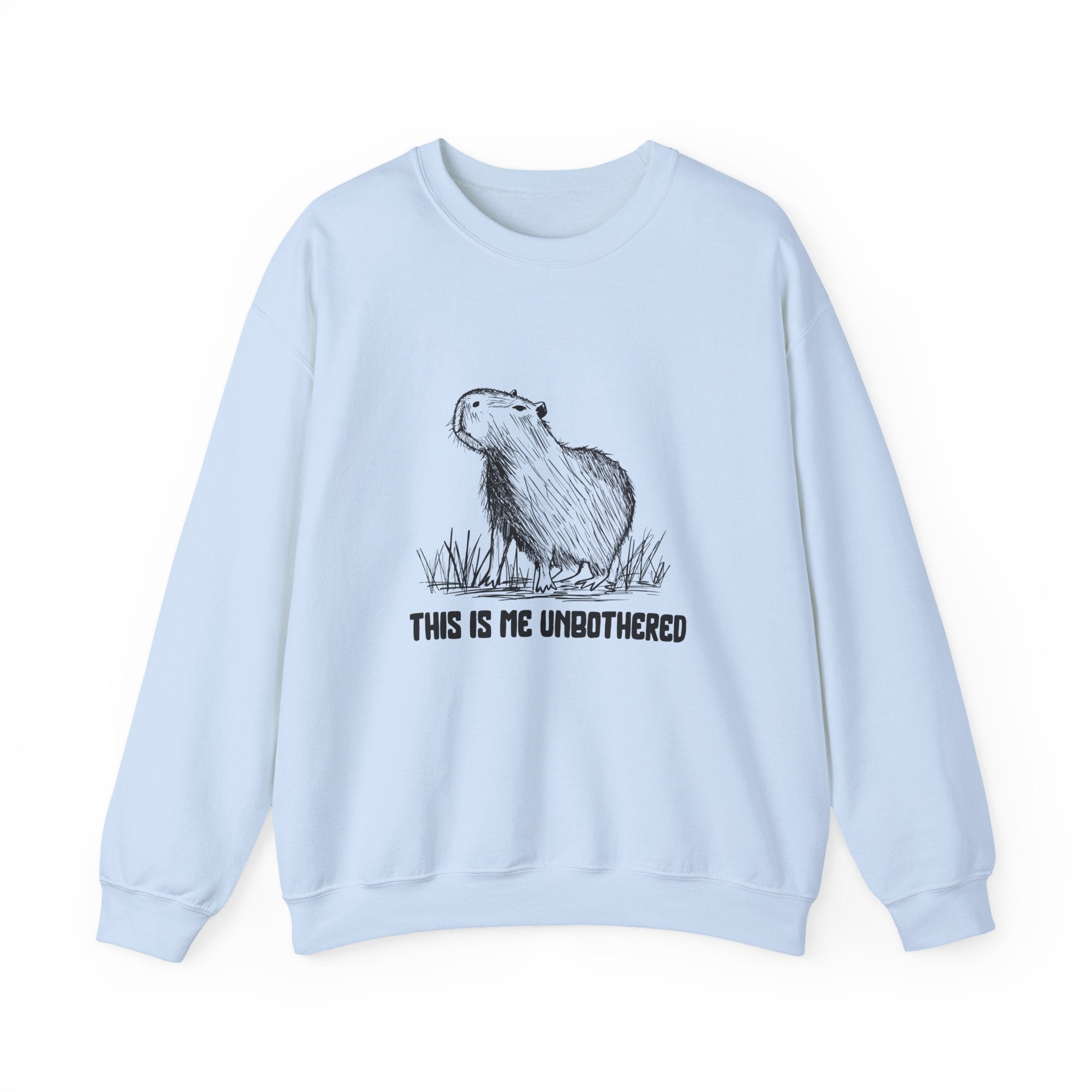 This Is Me Unbothered Sweatshirt – Funny Capybara Crewneck