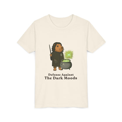 Defense Against the Dark Moods | Capybara Wizard Graphic Kids Tee