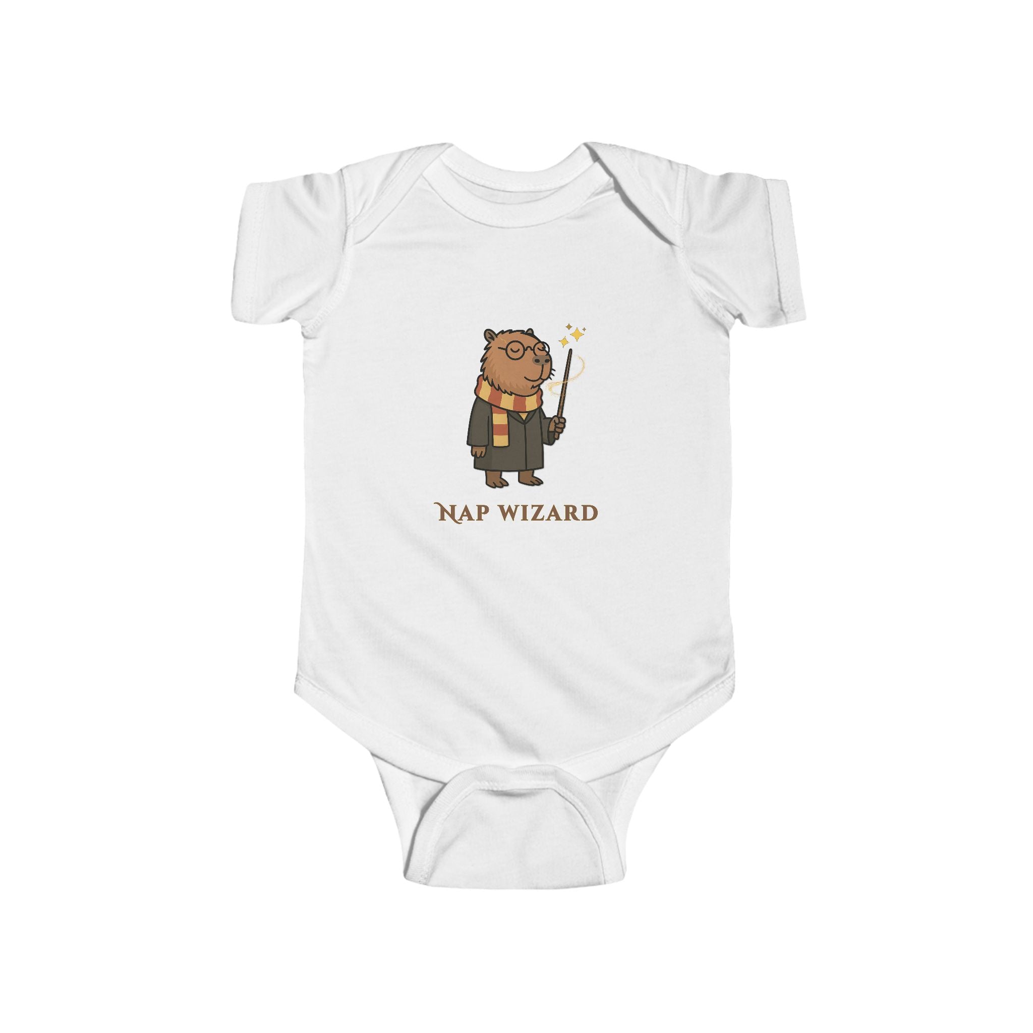Nap Wizard Baby Onesie | Cute Capybara Wizard Baby Bodysuit | Cozy Magic Academy Outfit | Baby Shower Gift | Newborn Coming Home Outfit