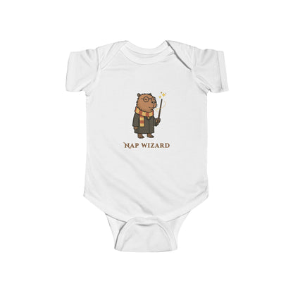 Nap Wizard Baby Onesie | Cute Capybara Wizard Baby Bodysuit | Cozy Magic Academy Outfit | Baby Shower Gift | Newborn Coming Home Outfit