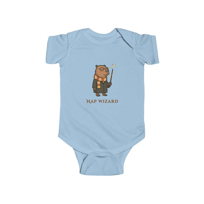Nap Wizard Baby Onesie | Cute Capybara Wizard Baby Bodysuit | Cozy Magic Academy Outfit | Baby Shower Gift | Newborn Coming Home Outfit