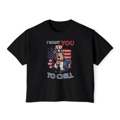 I want YOU to Chill- Boxy Tshirt