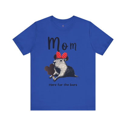 Mom Theme Park Here for the Bars Tee -  Capybara Ice Cream Unisex Jersey Short Sleeve Shirt