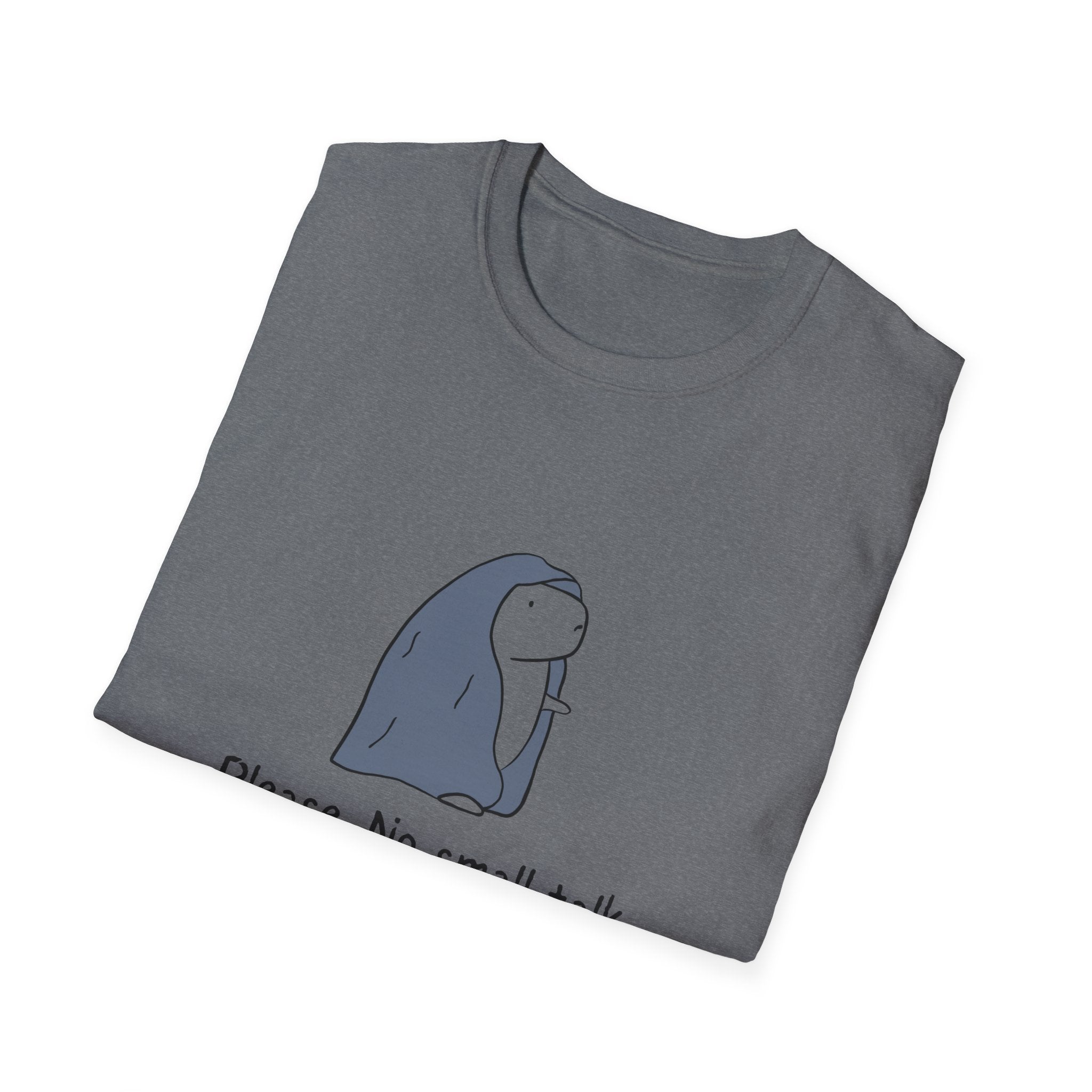 Funny Introvert Tee - "Please.  No Small Talk." Capybara Shirt