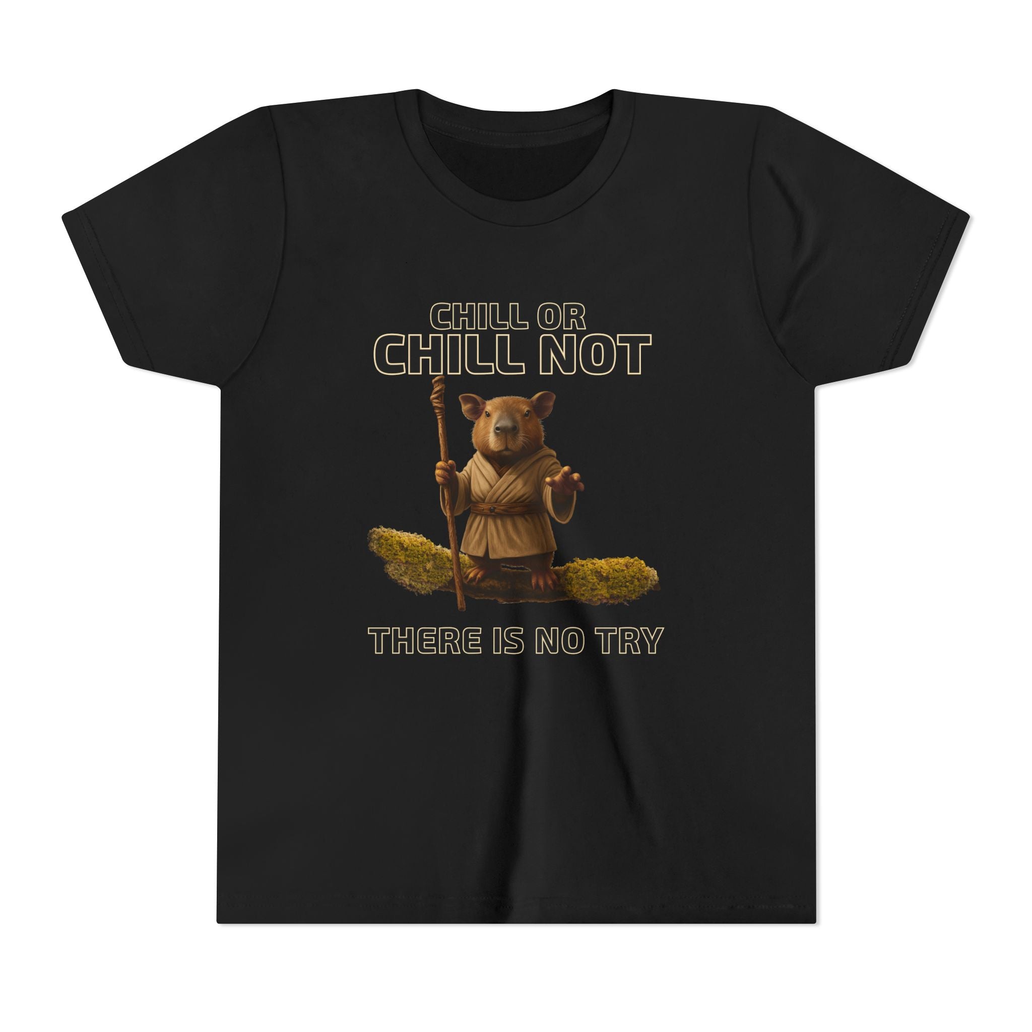Chill or Chill Not – Capybara Jedi Unisex Youth Tee