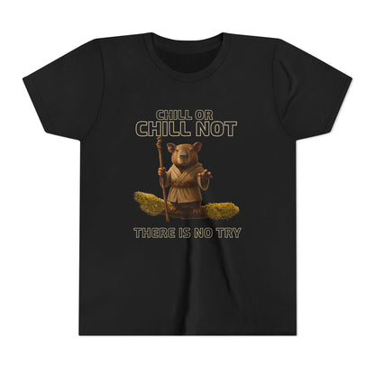 Chill or Chill Not – Capybara Jedi Unisex Youth Tee