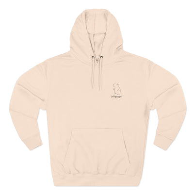 "Lolligaggin'" - Embroidered Funny Capybara Premium Hoodie