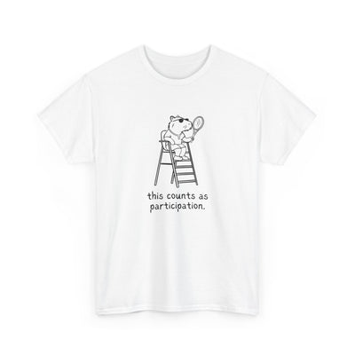 Country Club Parody – Capybara Tennis “This Counts as Participation” Heavy Tee