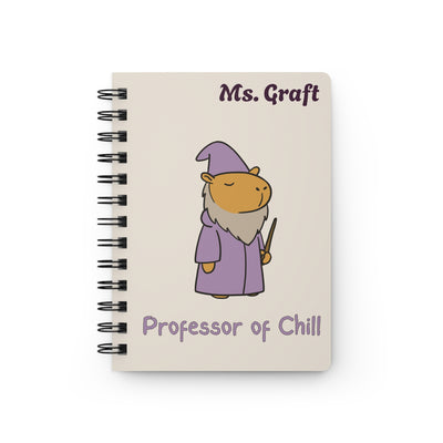 Personalized Professor of Chill Capybara Notebook