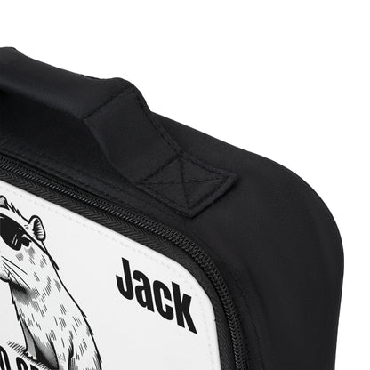 No Cap, Just Capybara Streetwear Lunchbox – Personalized Funny Lunchbox for Kids | Free Name Customization