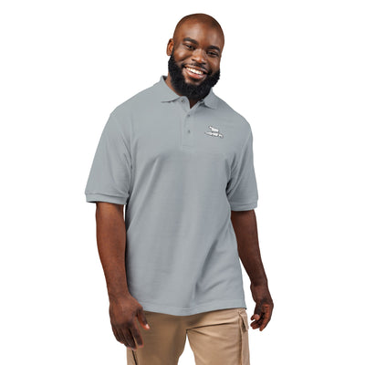 Embroidered Capybara & Alligator Funny Golf Polo Shirt