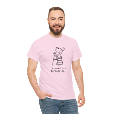 Country Club Parody – Capybara Tennis “This Counts as Participation” Heavy Tee
