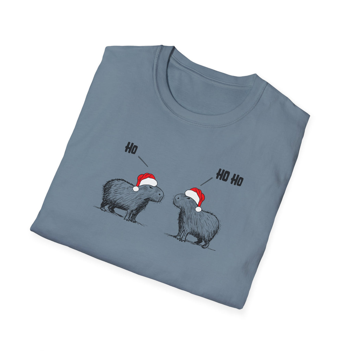 Ho Ho Ho Capybara Softstyle Tee