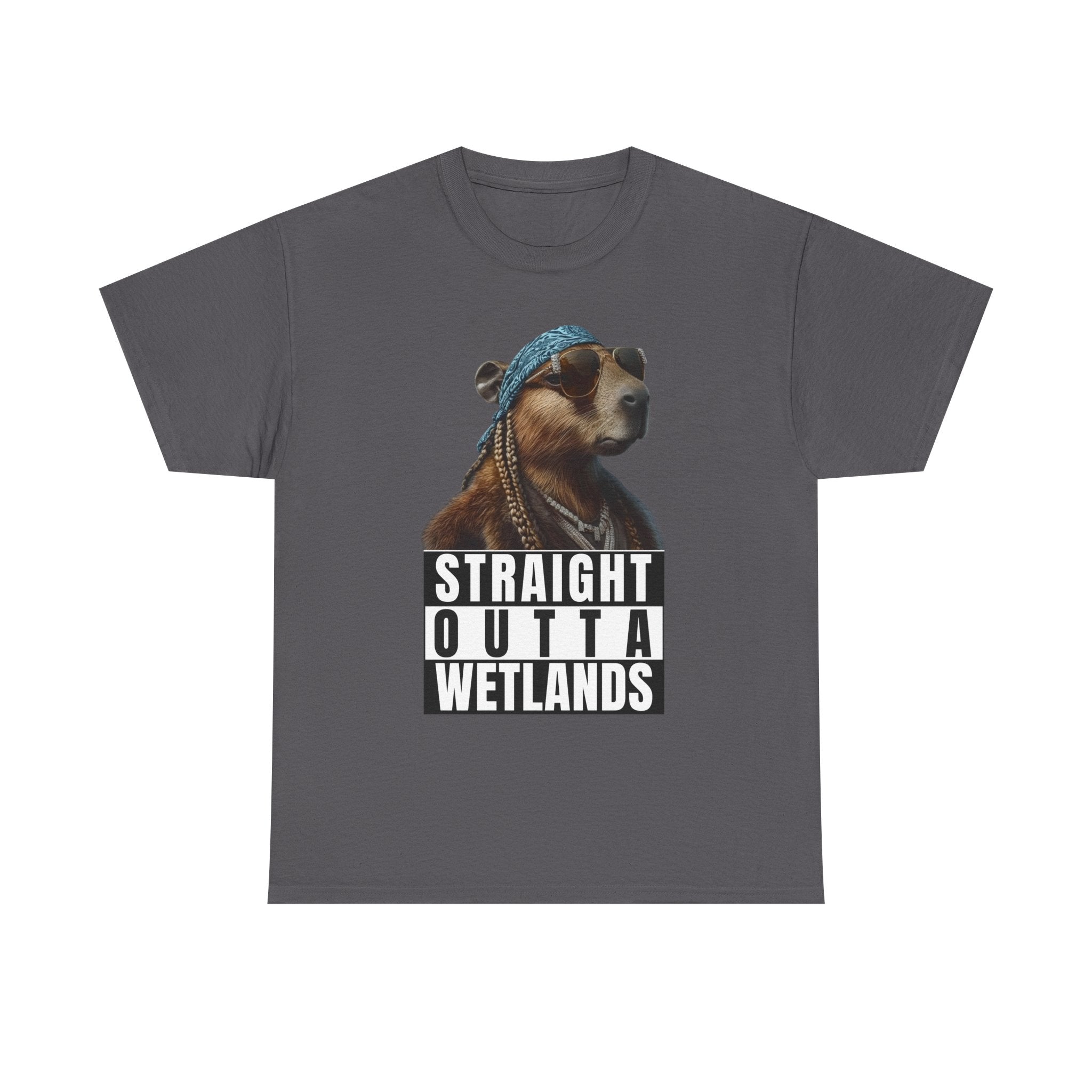 Straight Outta Wetlands, Capybara Unisex Adult Tee