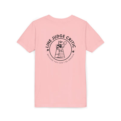 Kids Tennis Shirt – Funny Capybara Line Judge Tee – Double Sided Tee