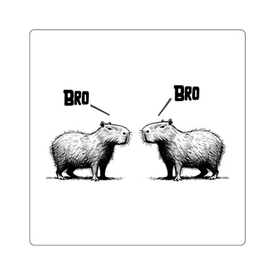 Capybara sticker design - detail view