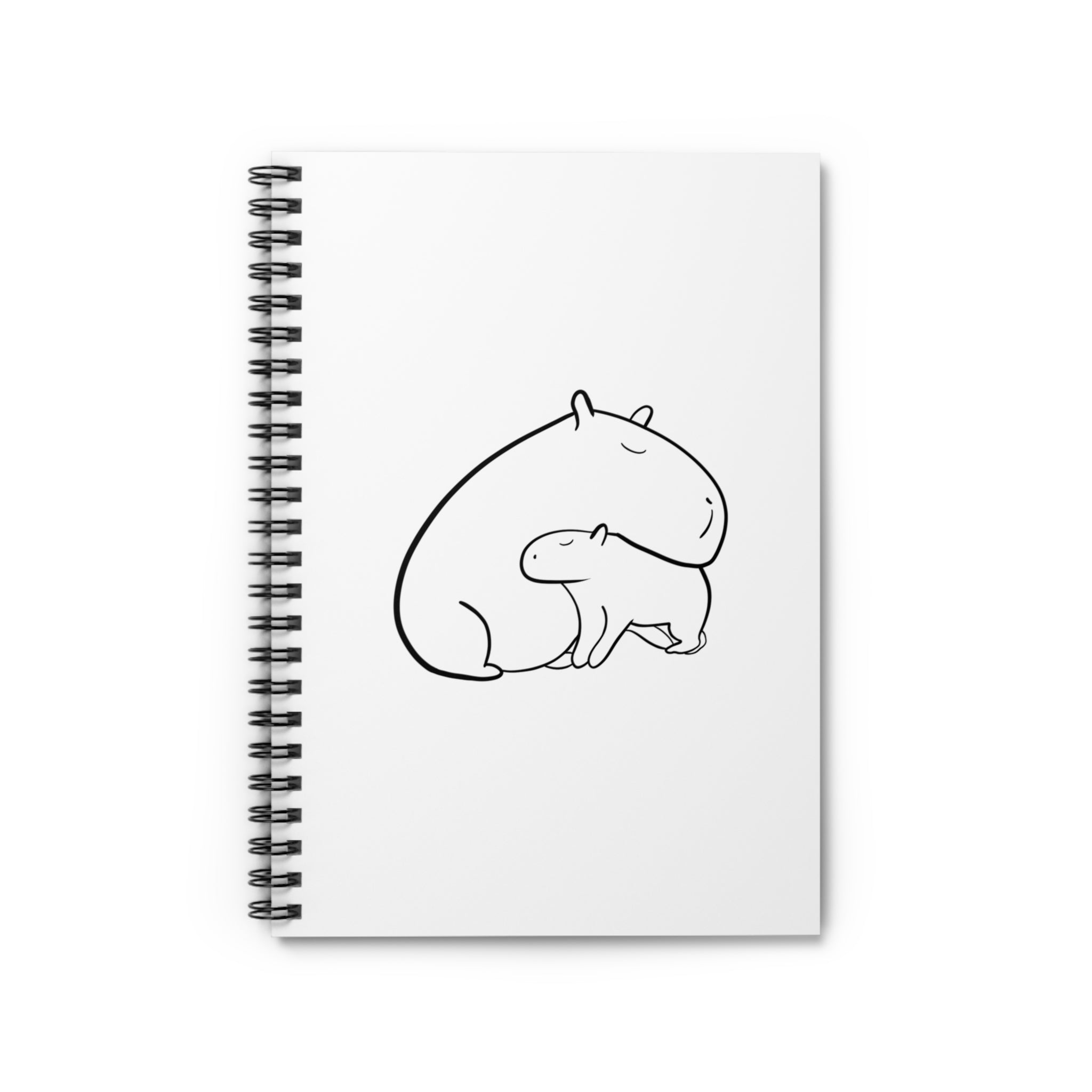 Capybara Notebook – Cute Animal Spiral Journal