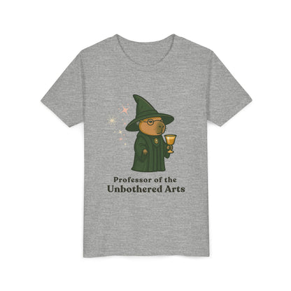 Whimsical Youth Tee - Capybara Professor McGonagall Shirt, Capybara School of Witchcraft & Wizardry, Funny Harry Potter Parody | Magical Fandom Gift |  Unisex Tee