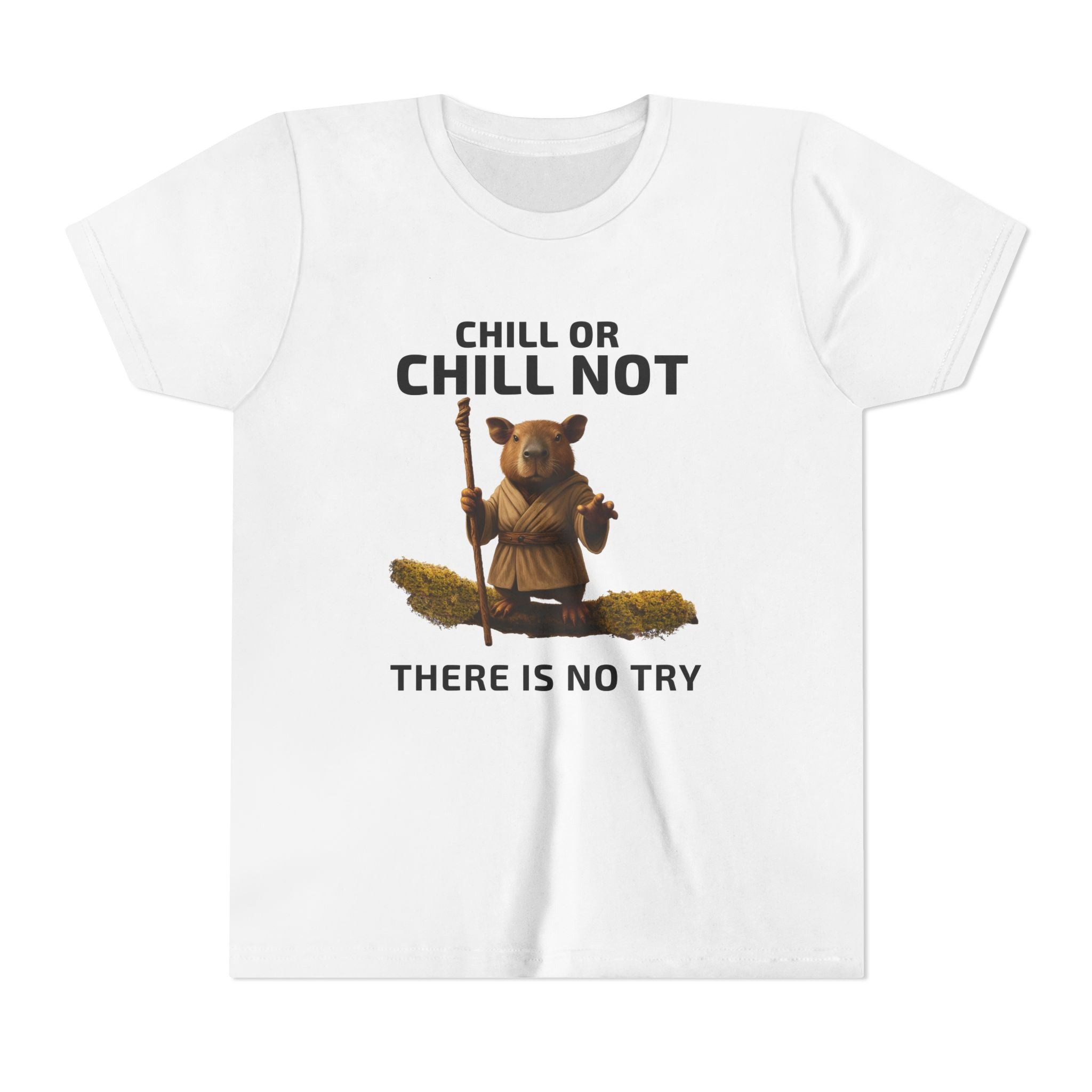 Chill or Chill Not – Capybara Jedi Unisex Youth Tee