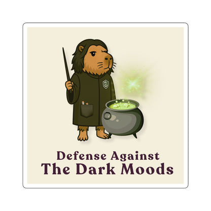 Severus Napebara Sticker – Defense Against the Dark Moods | Magical Capybara Vinyl Sticker