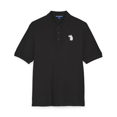 Capybara Chill Funny Embroidered Golf Polo