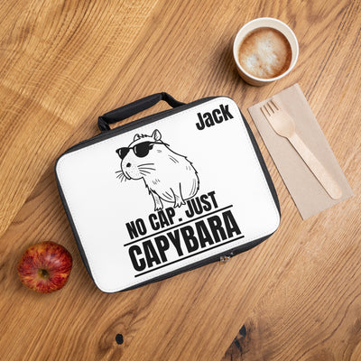 No Cap Just Capybara Streetwear Personalized Kids Lunchbox