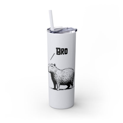 Bro Bro, Best of Friends – Capybara Coffee Skinny Tumbler