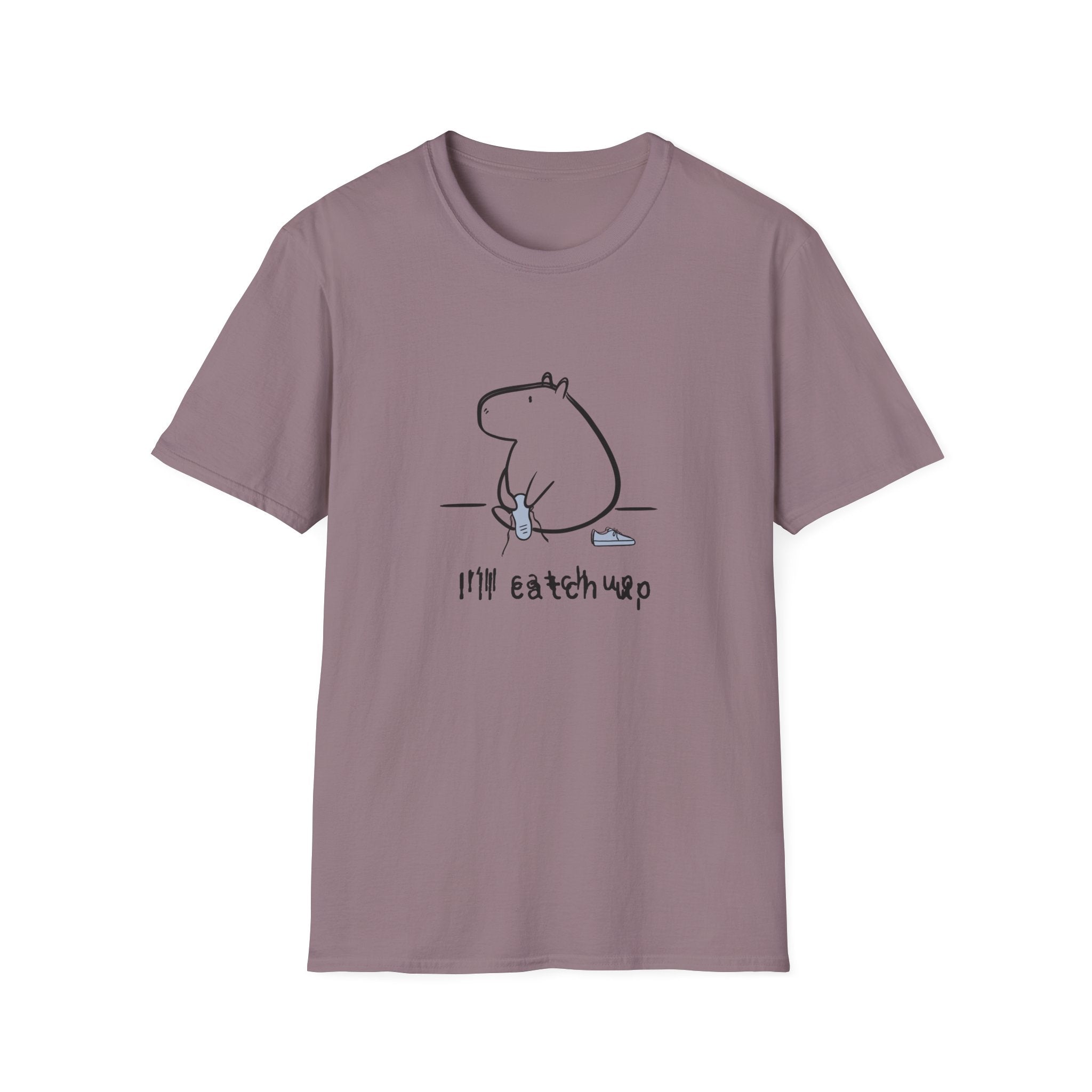 “I’ll Catch Up” Shirt –Funny Capybara Softstyle Tee