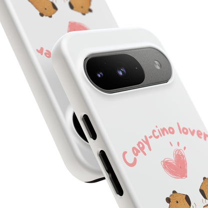 Cute Capybara Phone Case  (Capy-cino Lover Series)