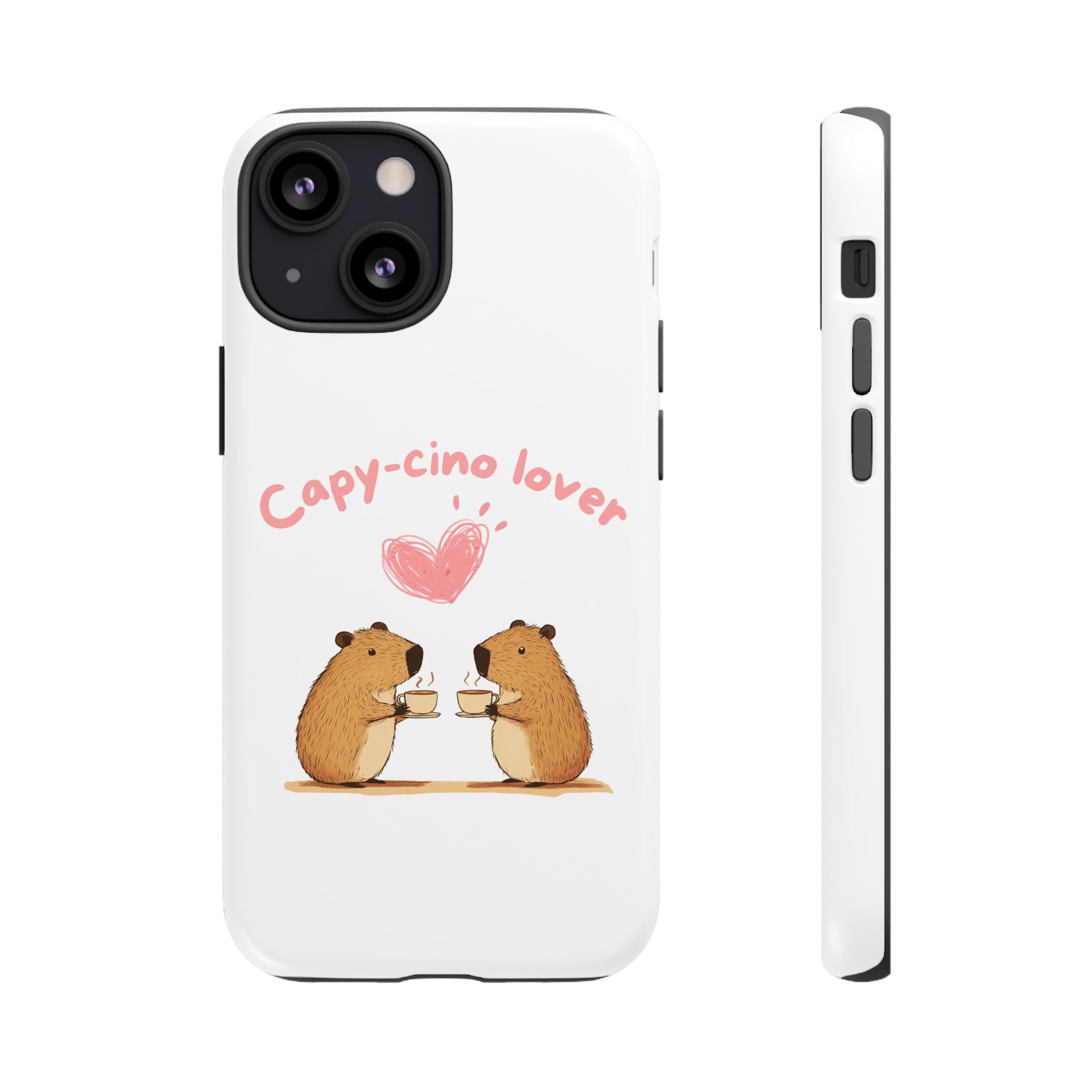 Cute Capybara Phone Case  (Capy-cino Lover Series)