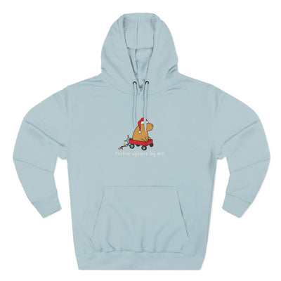 Copy of Festive Against My Will Capybara Adult Hoodie