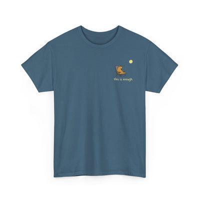 “This Is Enough” Left Chest Capybara Moonlight Heavy Tee