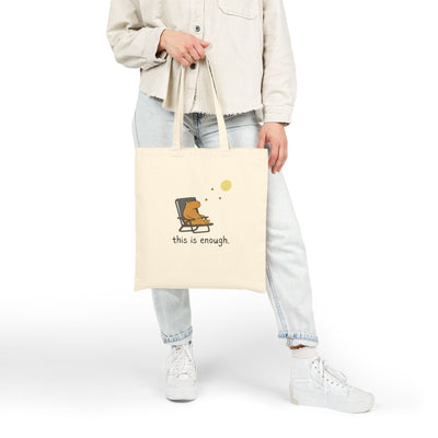 This Is Enough Moonlight Capybara Tote Bag
