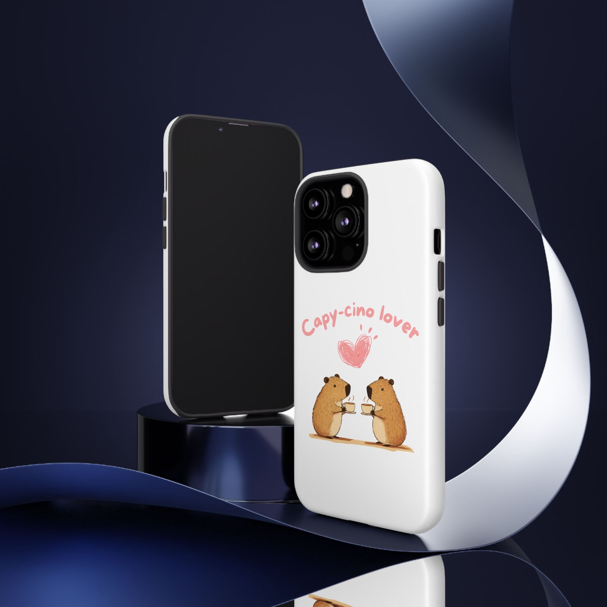 Cute Capybara Phone Case  (Capy-cino Lover Series)