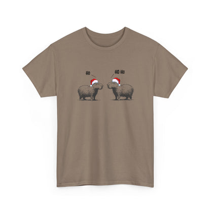 Ho Ho Ho Capybara Adult T-Shirt – The Unbothered Holiday Classic