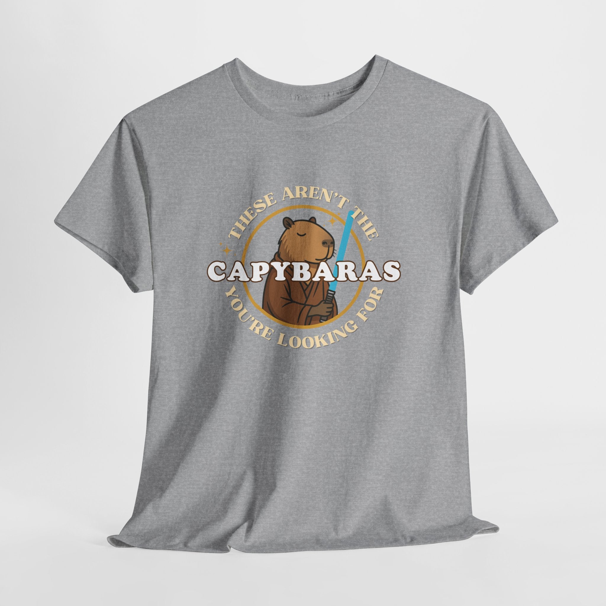 Star Wars Parody Shirt – These Aren’t the Capybaras You’re Looking For – Obi-Wan Capybara – Funny Nerd Gift - Unisex Adult Tee