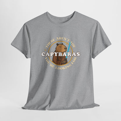 Star Wars Parody Shirt – These Aren’t the Capybaras You’re Looking For – Obi-Wan Capybara – Funny Nerd Gift - Unisex Adult Tee