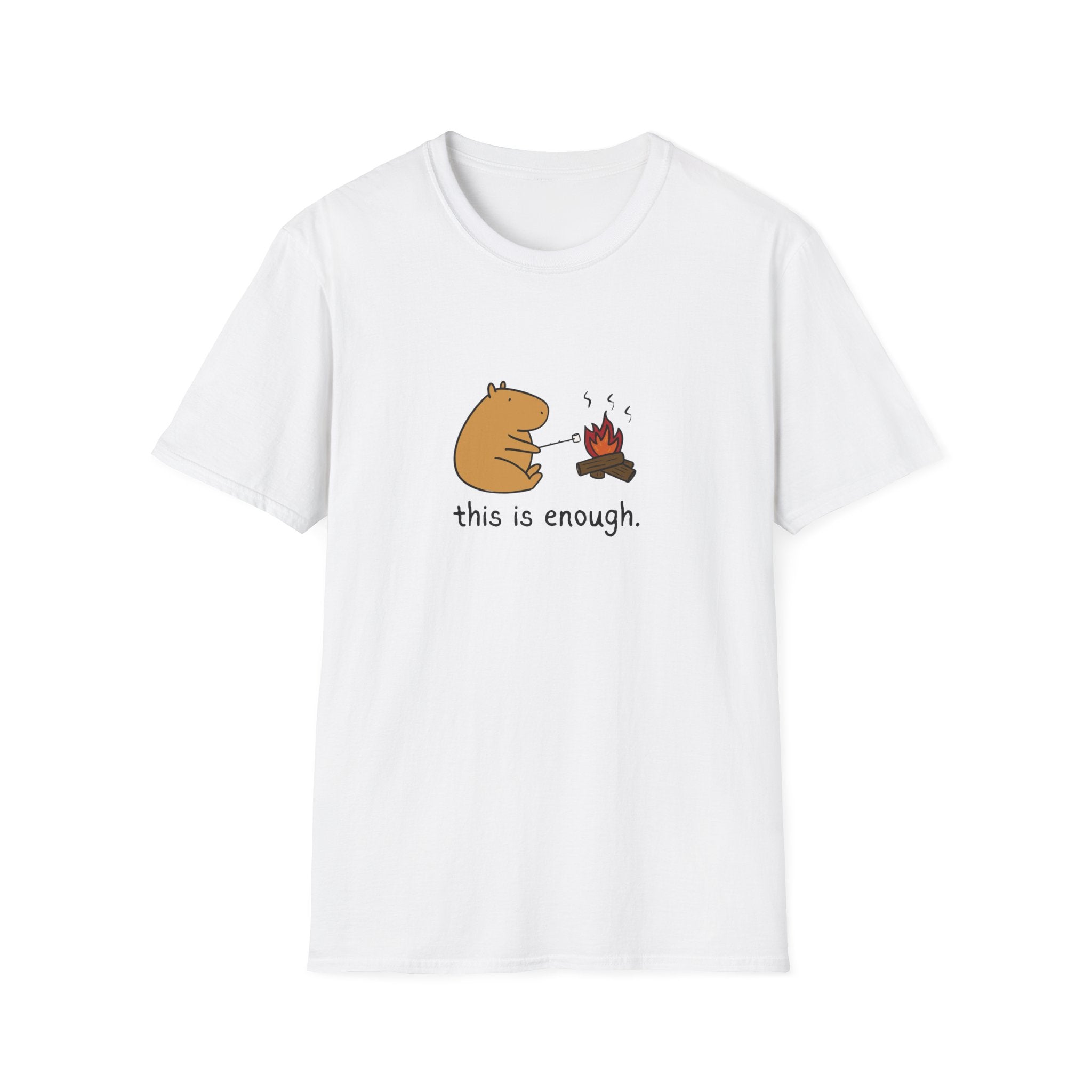 “This Is Enough” Capybara Campfire Softstyle Tee