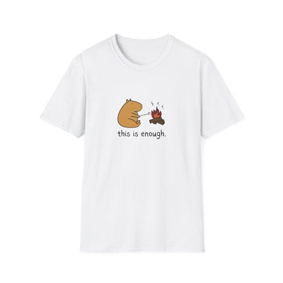 “This Is Enough” Capybara Campfire Softstyle Tee